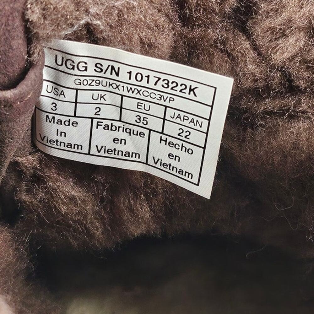 UGG YOUTH NEUMEL II BROWN WATERPROOF PLUSH MID-TOP CHUKKA BOOTS US SIZE 3 - Picture 7 of 11